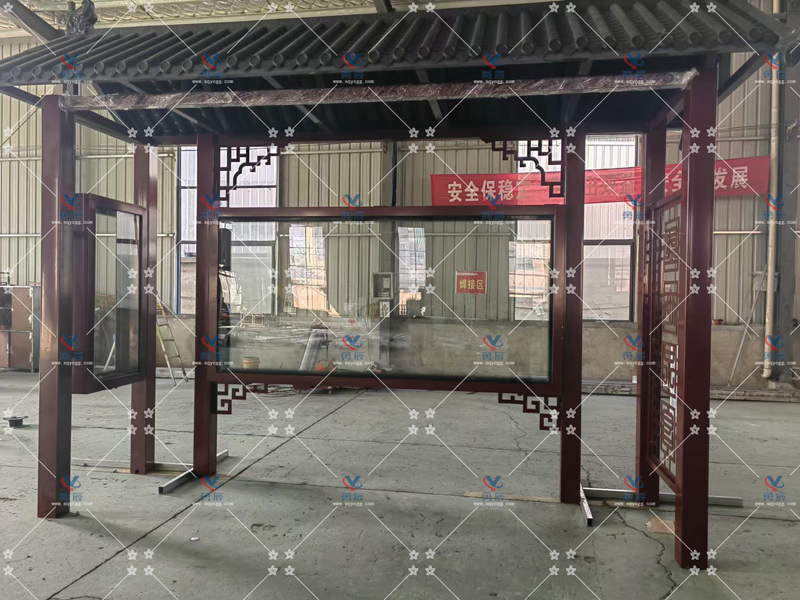 甘肃金昌仿古候车亭第二批制作完工